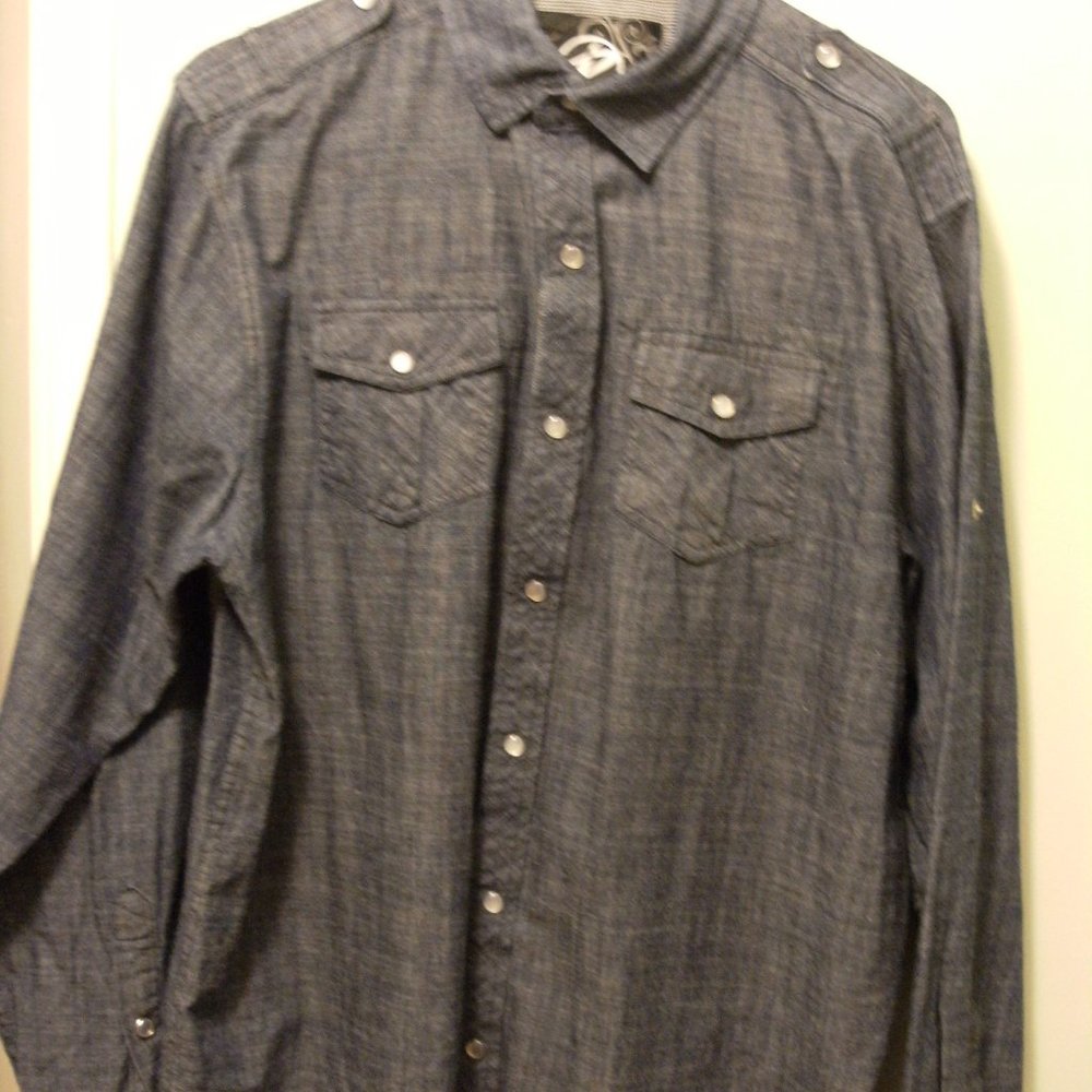 Drill Clothing Company Men's Denim Look Shirt